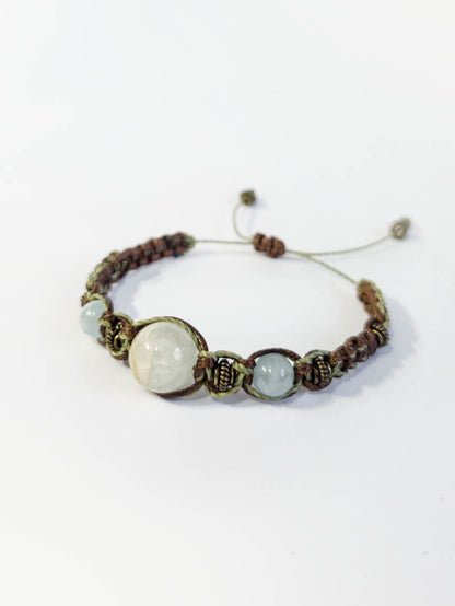 Triple Aquamarine Bracelet