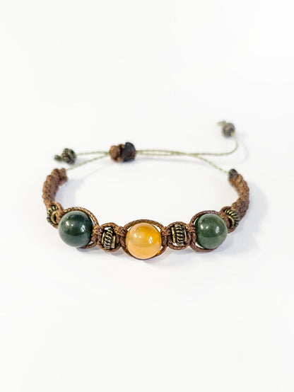 Bracciale con Corniola e Agata Muschiata